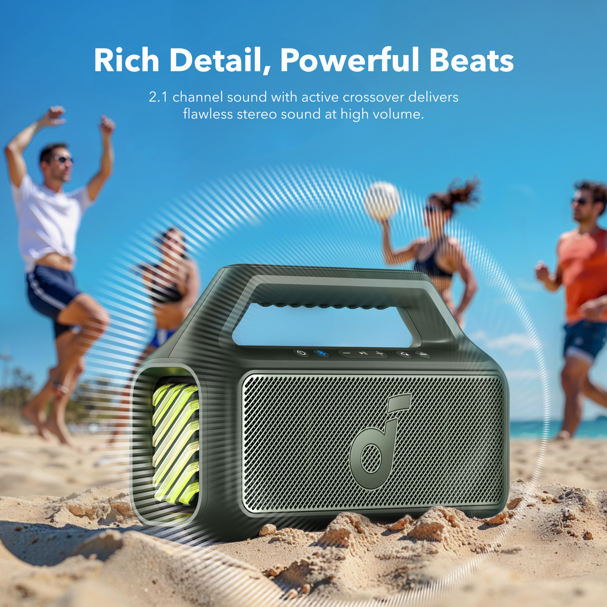 Soundcore Boom 2 Portable Bluetooth Speaker Adventure Green