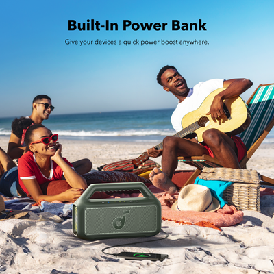 Soundcore Boom 2 Portable Bluetooth Speaker Adventure Green