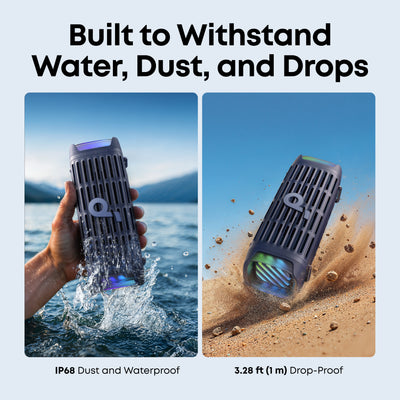 Soundcore Boom 3i Portable Rugged Outdoor Speaker Deep Ocean Blue