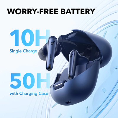 Soundcore Liberty 4 NC Wireless Earbuds Navy Blue