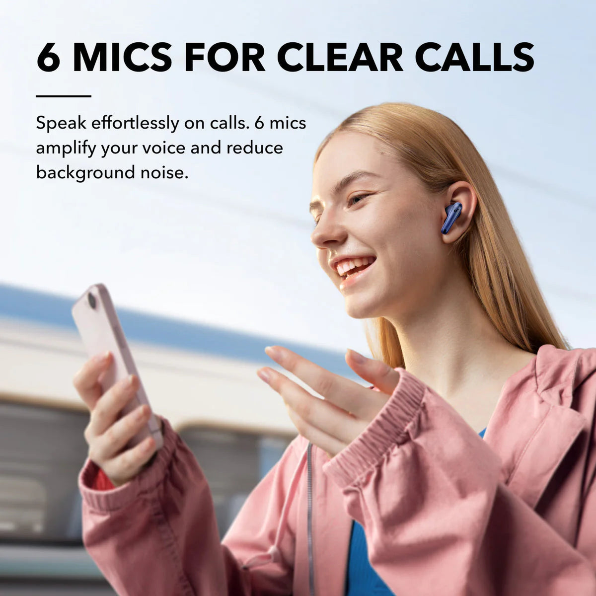 Soundcore Liberty 4 NC Wireless Earbuds Navy Blue
