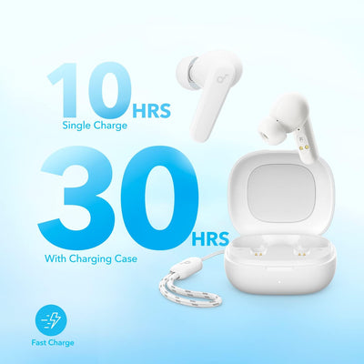 Soundcore P20i True Wireless Earbuds Oat White