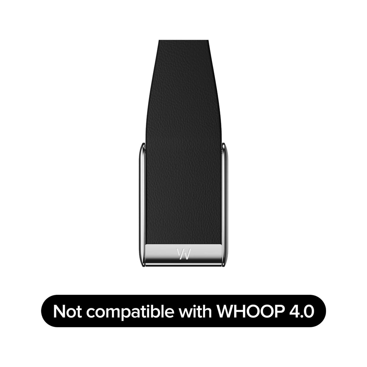 WHOOP 5.0 LeatherLuxe Straight Band Chestnut / Cream with Titanium - L