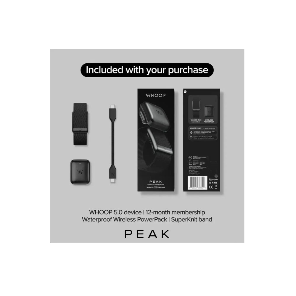 WHOOP 5.0 Peak Fitness Tracker
