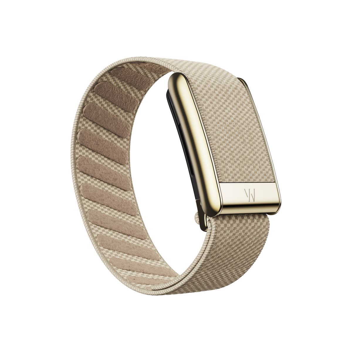 WHOOP 5.0 SuperKnit Luxe Band Dune with Gold