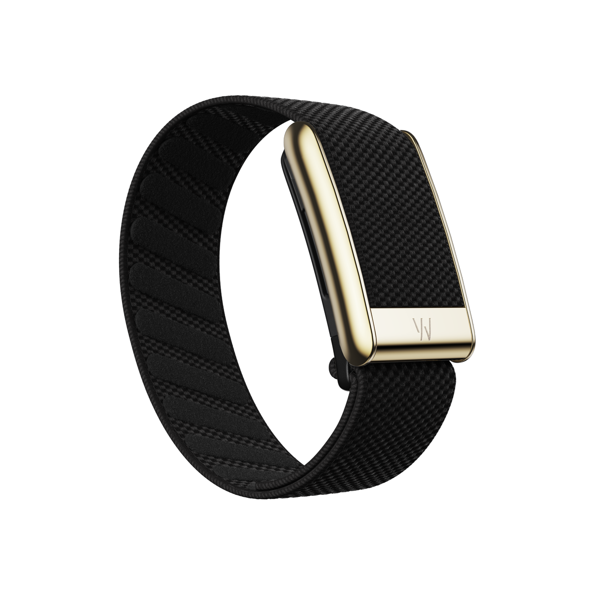WHOOP 5.0 SuperKnit Luxe Band Obsidian with Gold