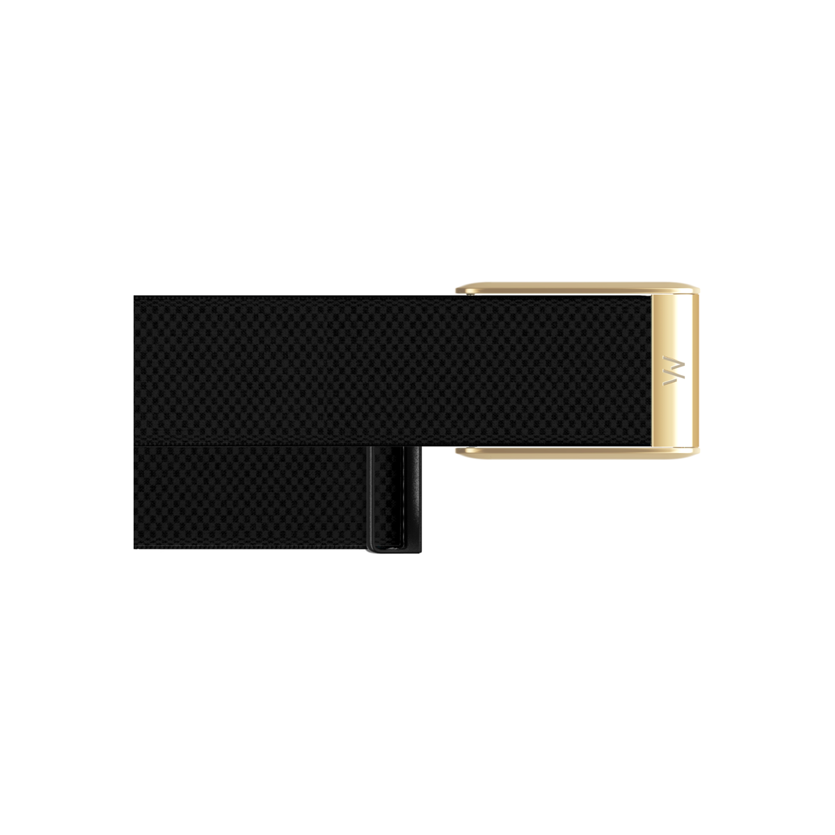 WHOOP 5.0 SuperKnit Luxe Band Obsidian with Gold