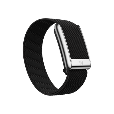 WHOOP 5.0 SuperKnit Luxe Band Obsidian with Titanium