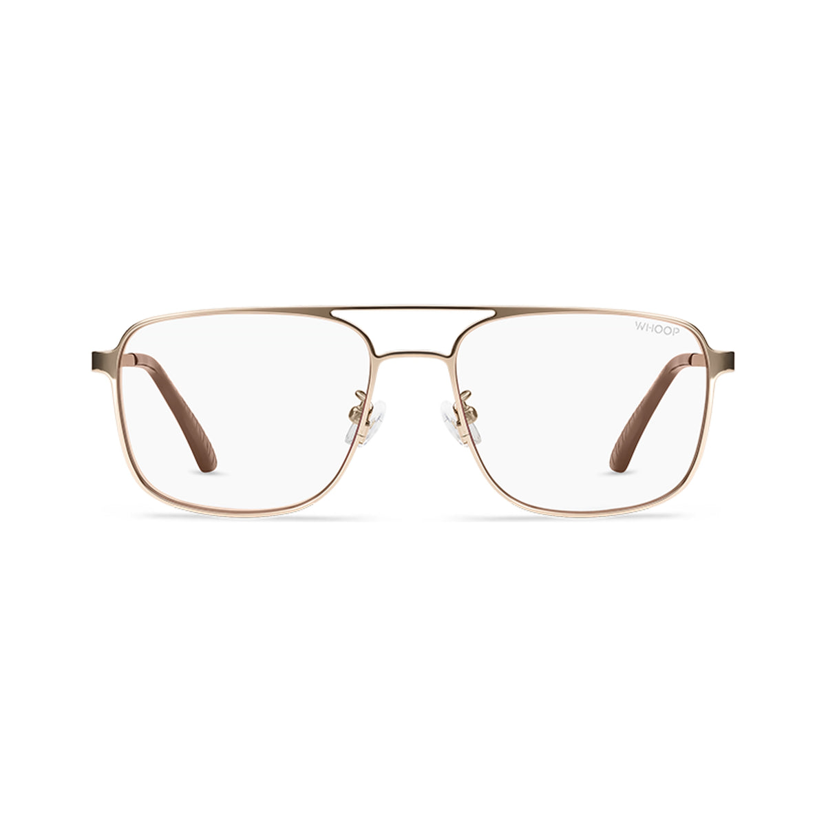 WHOOP Blue Light Glasses Drift Light Gold With All-Day Lenses