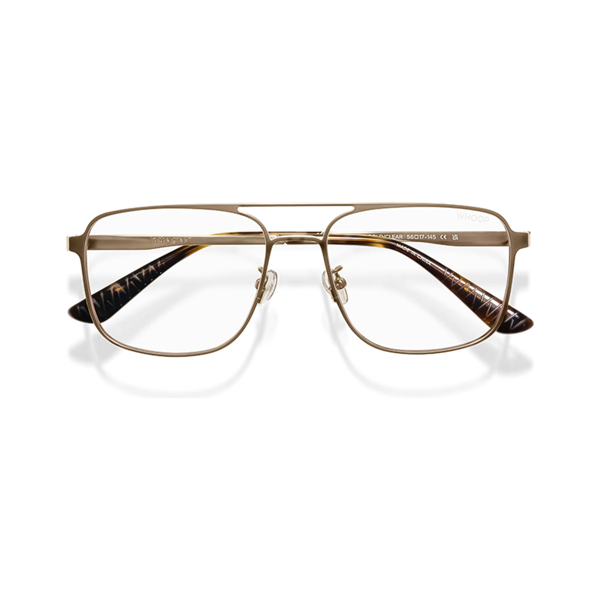 WHOOP Blue Light Glasses Drift Light Gold With All-Day Lenses