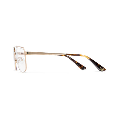WHOOP Blue Light Glasses Drift Light Gold With All-Day Lenses