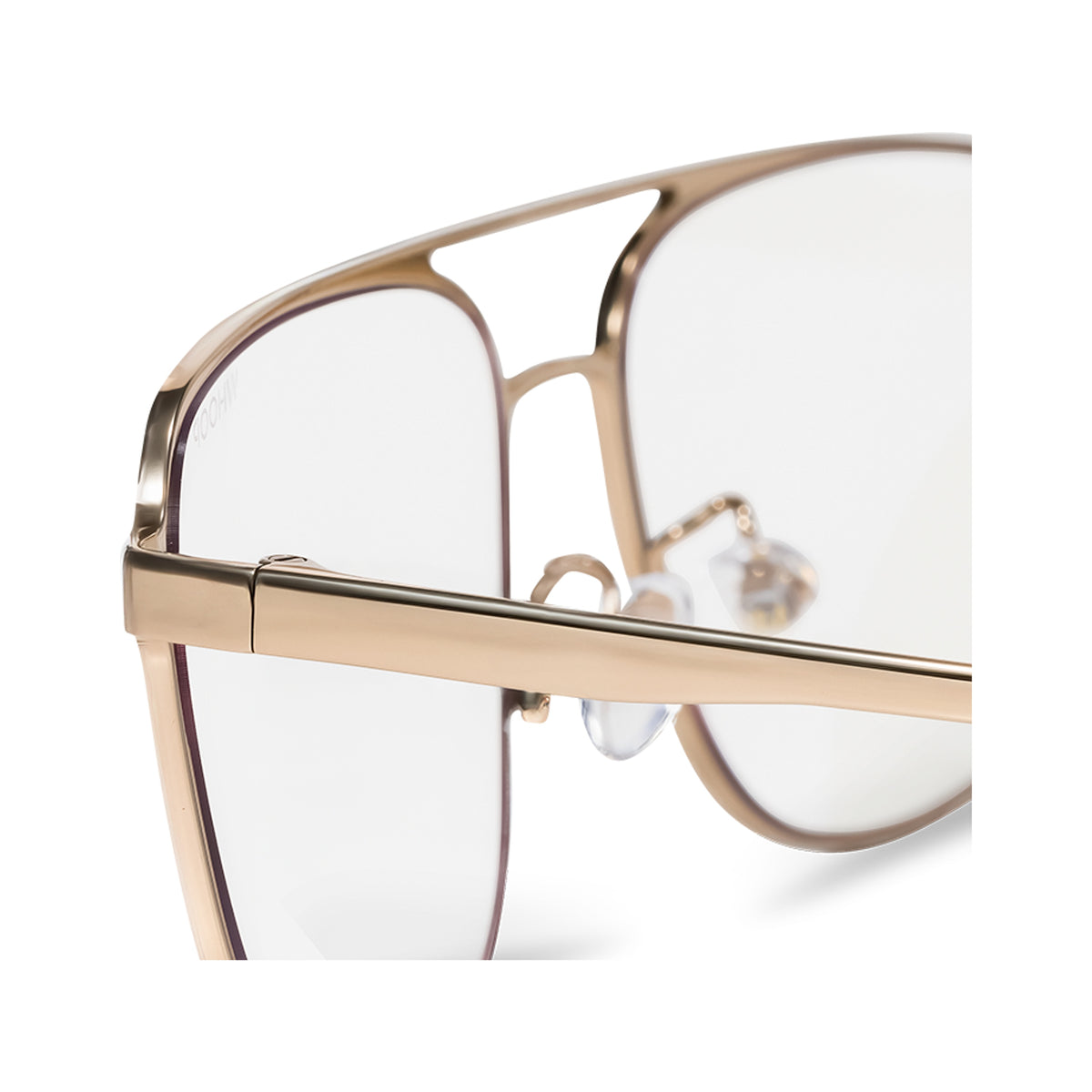 WHOOP Blue Light Glasses Drift Light Gold With All-Day Lenses