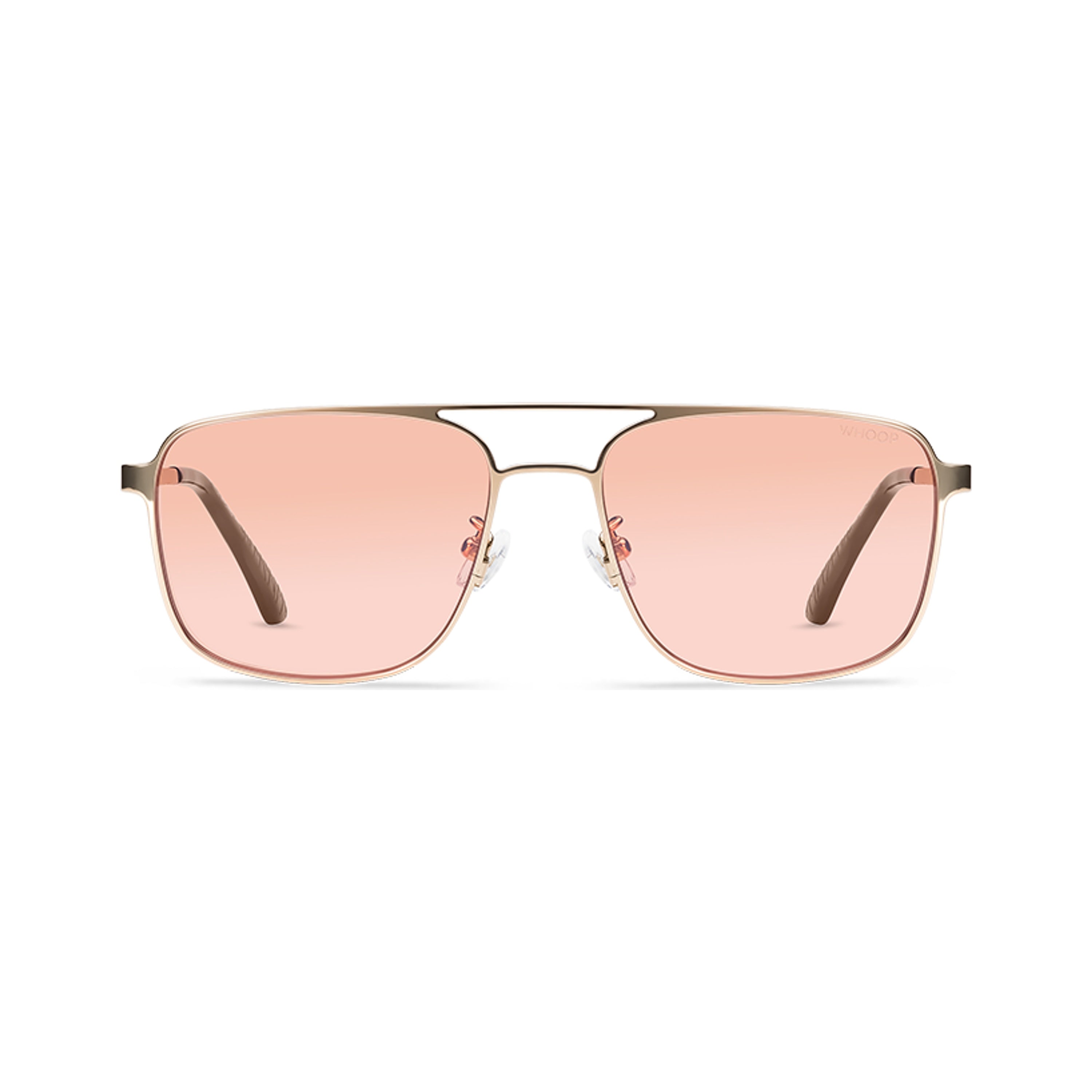 WHOOP Blue Light Glasses Drift Light Gold With Evening Lenses