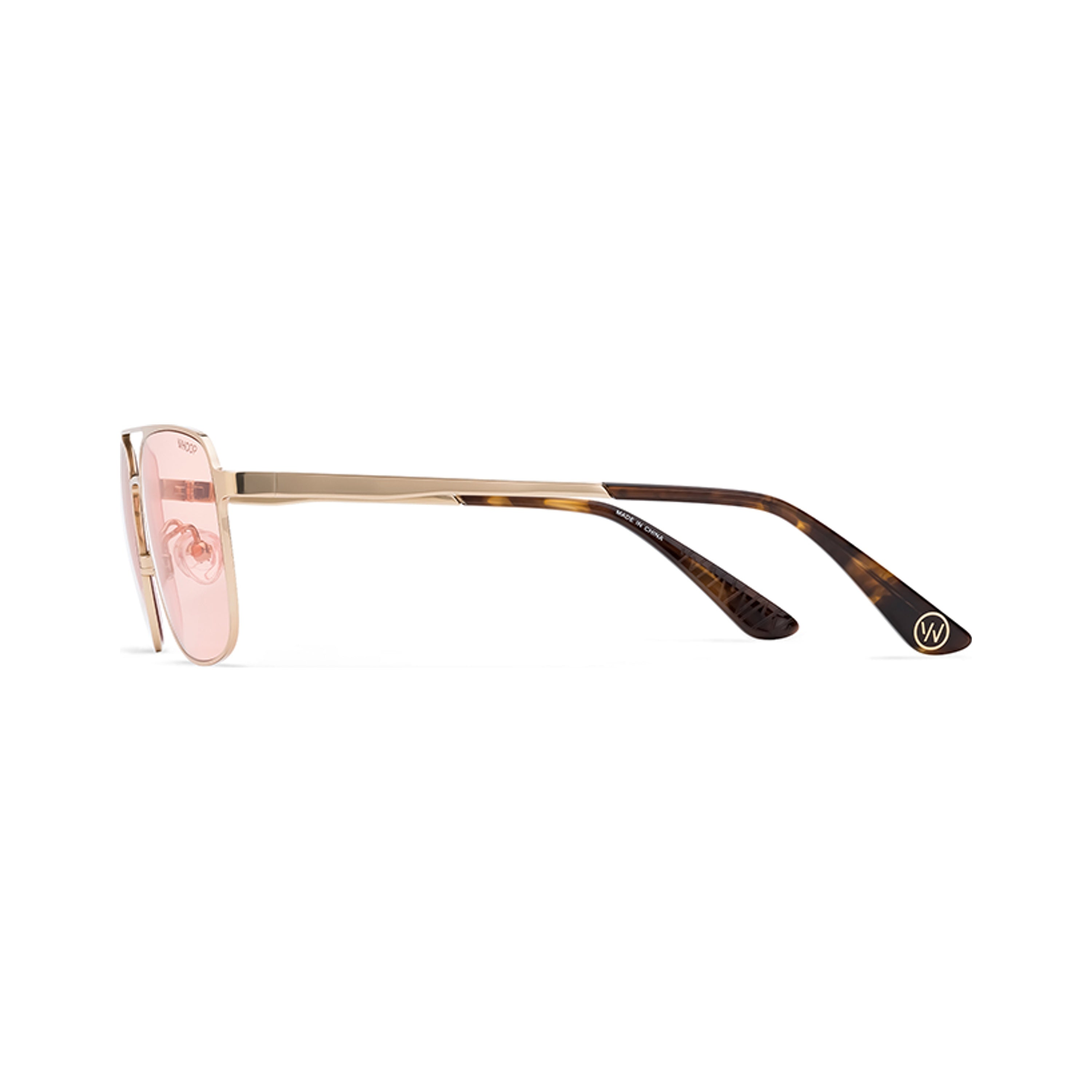 WHOOP Blue Light Glasses Drift Light Gold With Evening Lenses