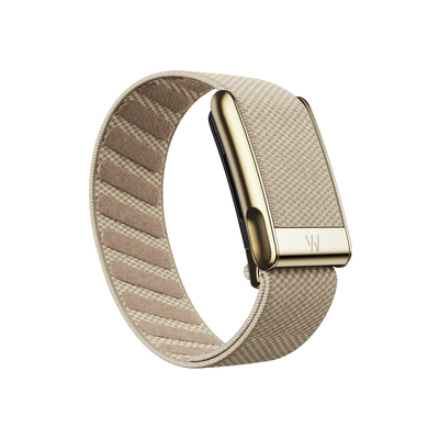 WHOOP MG SuperKnit Luxe Band Dune with Gold