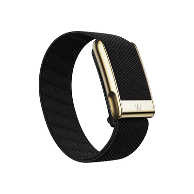 WHOOP MG SuperKnit Luxe Band Obsidian with Gold