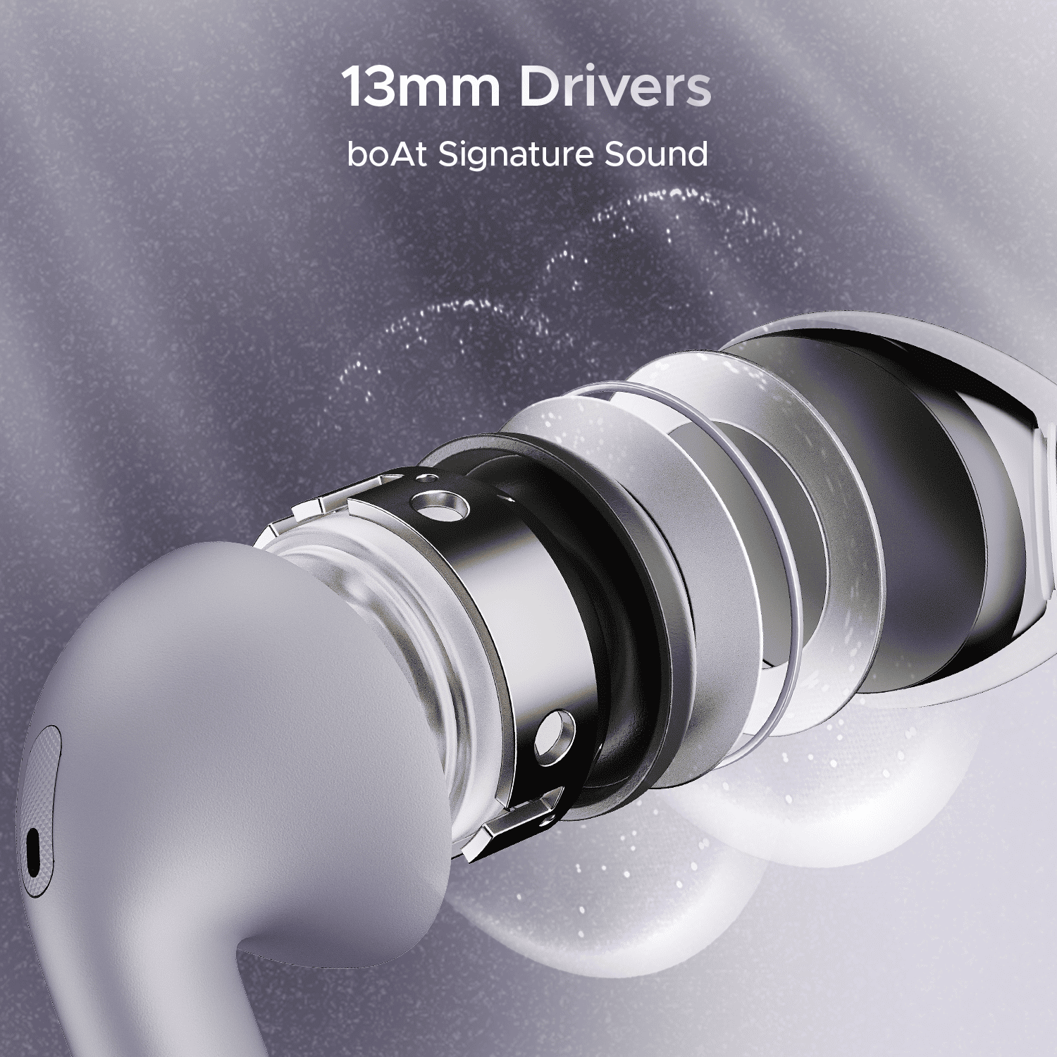 boAt Airdopes Alpha True Wireless Earbuds Peach Dusk