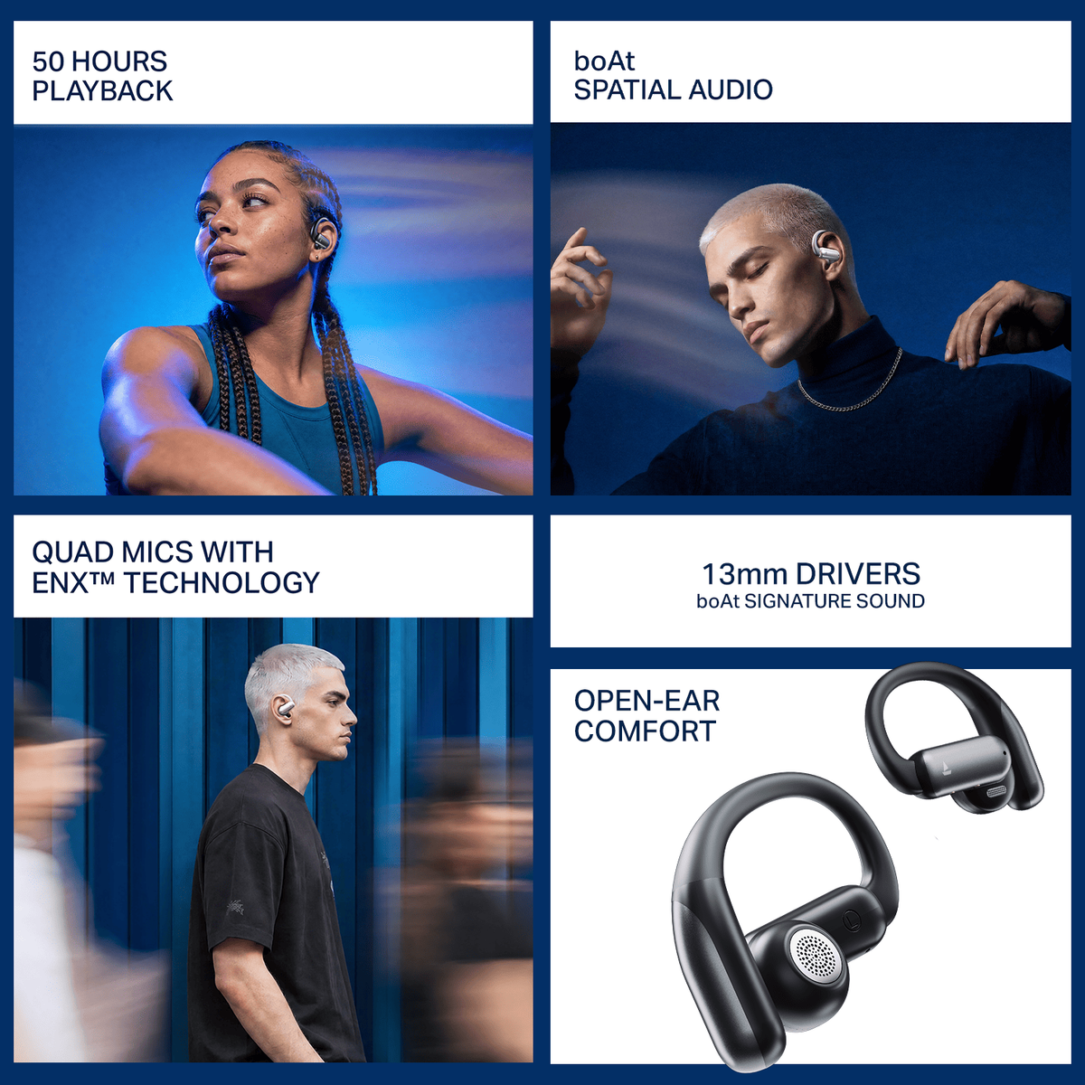 boAt Airdopes Stride Open-Ear Earbuds