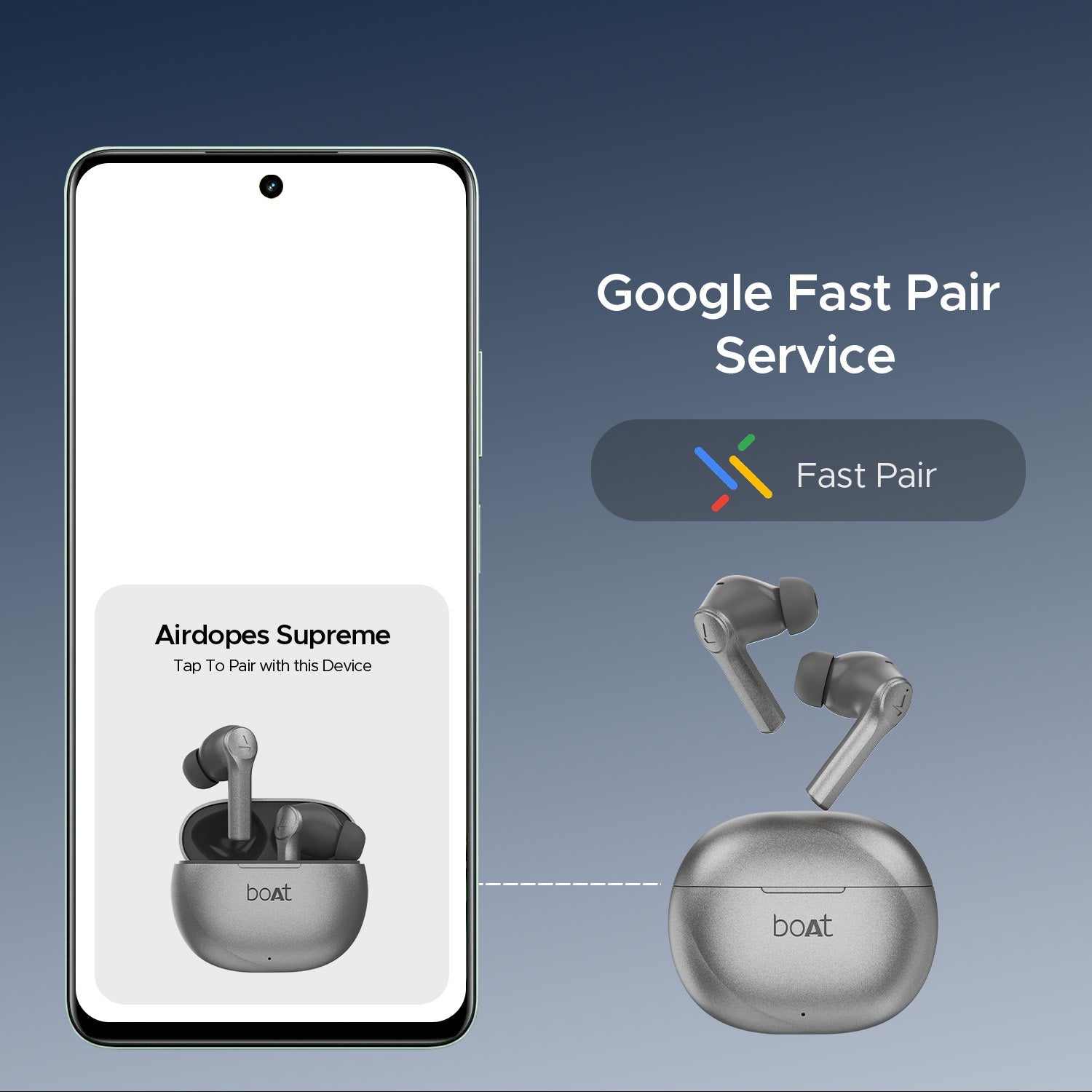 boAt Airdopes Supreme Wireless Earbuds Metallic Grey