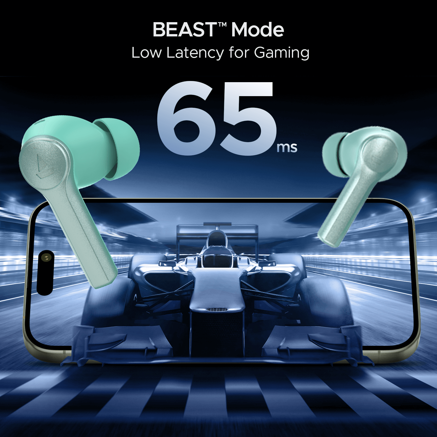 boAt Airdopes Supreme Wireless Earbuds Sage Green
