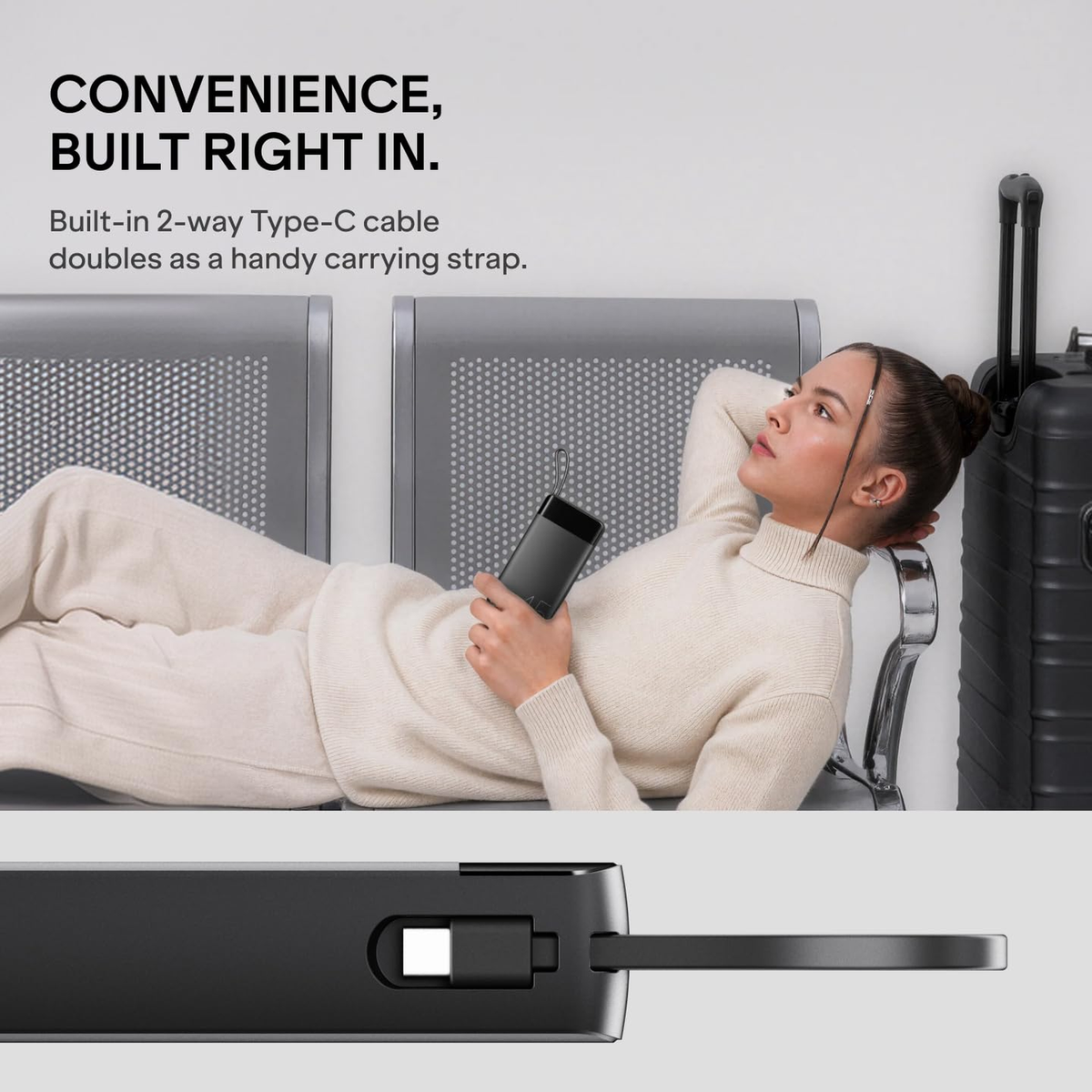 boAt Apex PB445 20000mAh 45W Power Bank Phantom Black