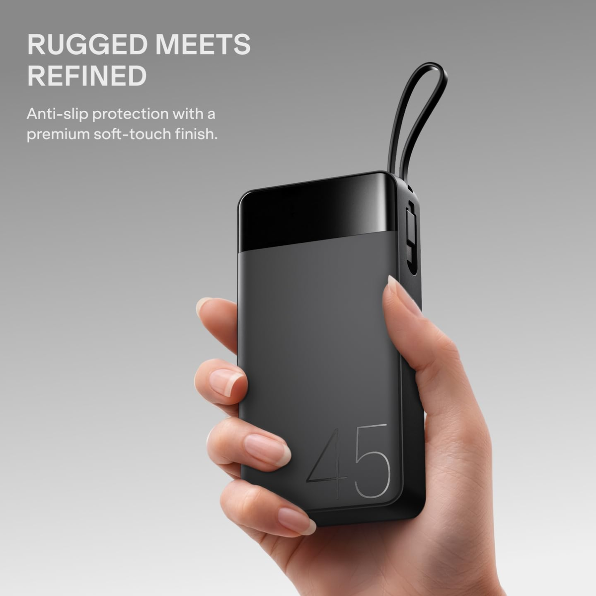 boAt Apex PB445 20000mAh 45W Power Bank Phantom Black