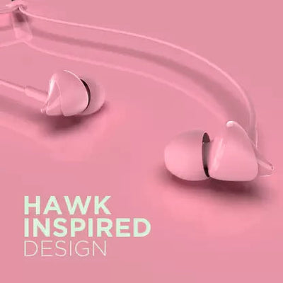 boAt Bassheads 100 Wired Earphones Pink