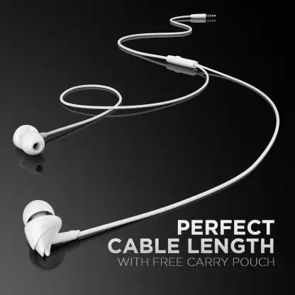 boAt Bassheads 100 Wired Earphones White
