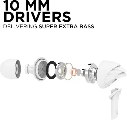 boAt Bassheads 100 Wired Earphones White