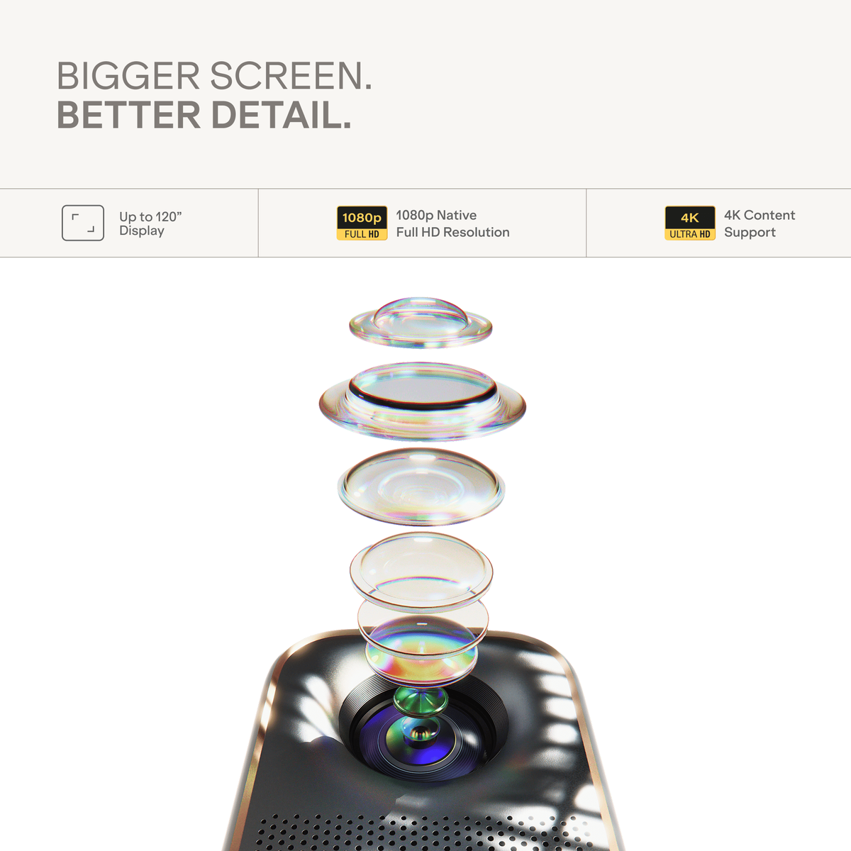 boAt Cinehead F1 Pro Smart Projector Celestial Black