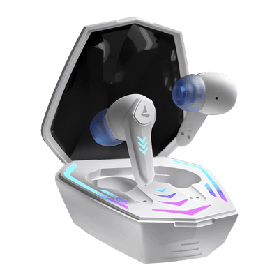 boAt Immortal 131 Wireless Gaming Earbuds White Sabre