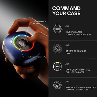 boAt Nirvana Crown TWS Earbuds Sapphire Blue