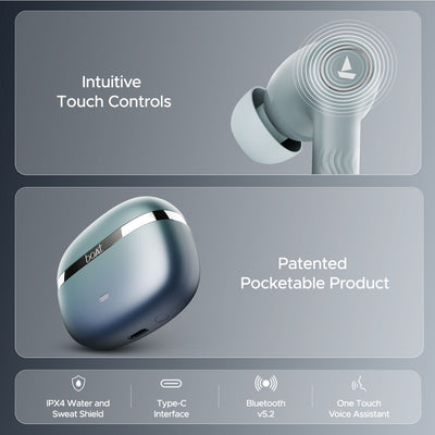 boAt Nirvana Ion ANC Wireless Earbuds Blazing Comet
