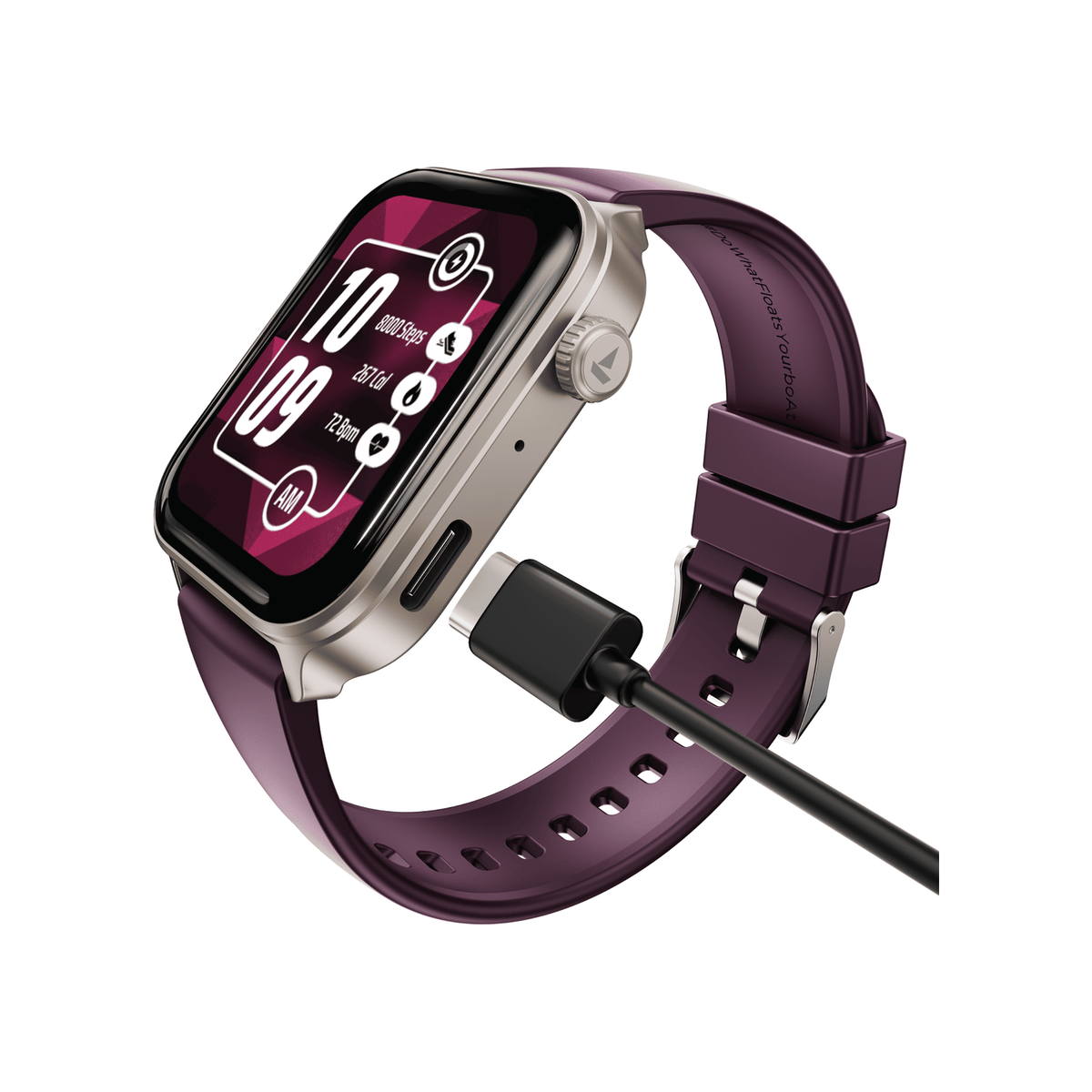 boAt Storm Call 4 Smartwatch Velvet Wine