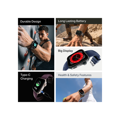 boAt Storm Call 4 Smartwatch Velvet Wine