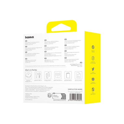 baseus-bowie-e16-true-wireless-earphones White