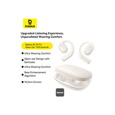 baseus-eli-10i-fit-open-ear-tws-earbuds White