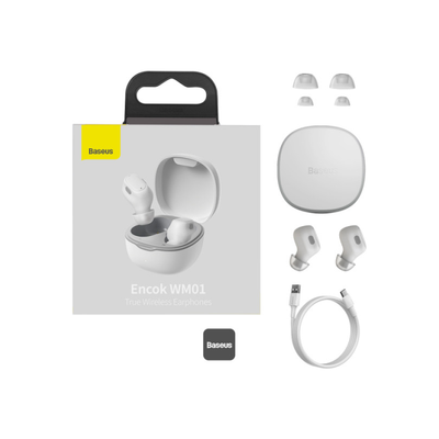 baseus-encok-wm01-true-wireless-earphones White