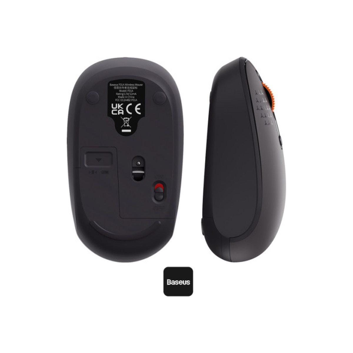 baseus-f01b-tri-mode-wireless-mouse Grey