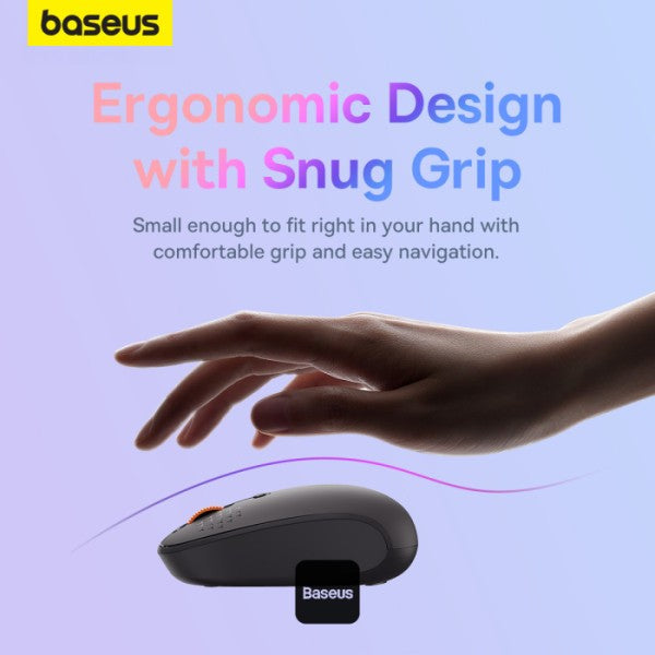 baseus-f01b-tri-mode-wireless-mouse Grey