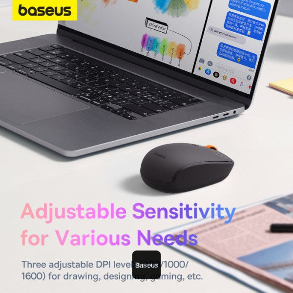 baseus-f01b-tri-mode-wireless-mouse Grey