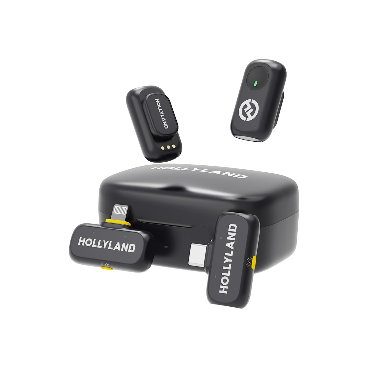 hollyland-lark-a1-wireless-microphone Black