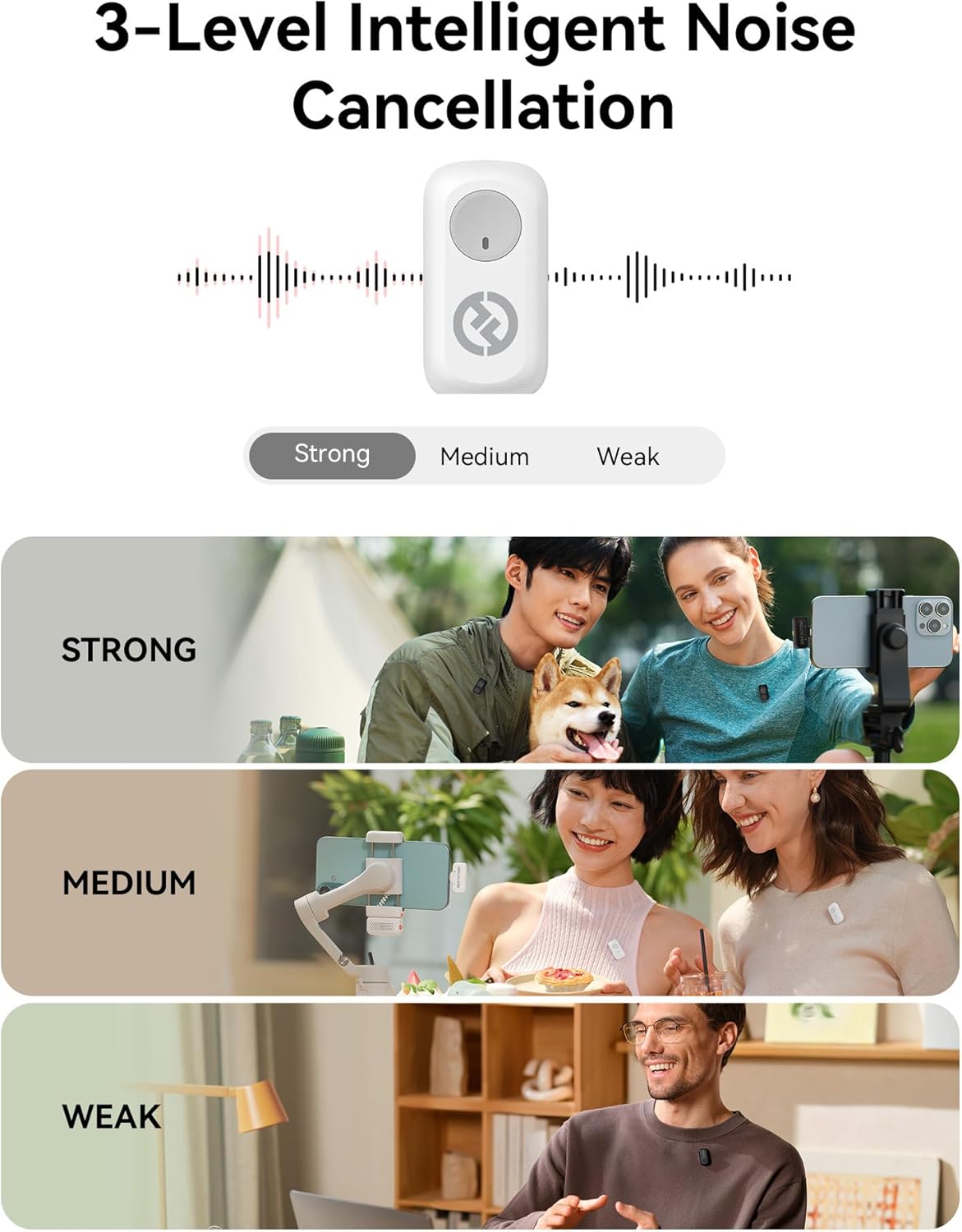 hollyland-lark-a1-wireless-microphone White