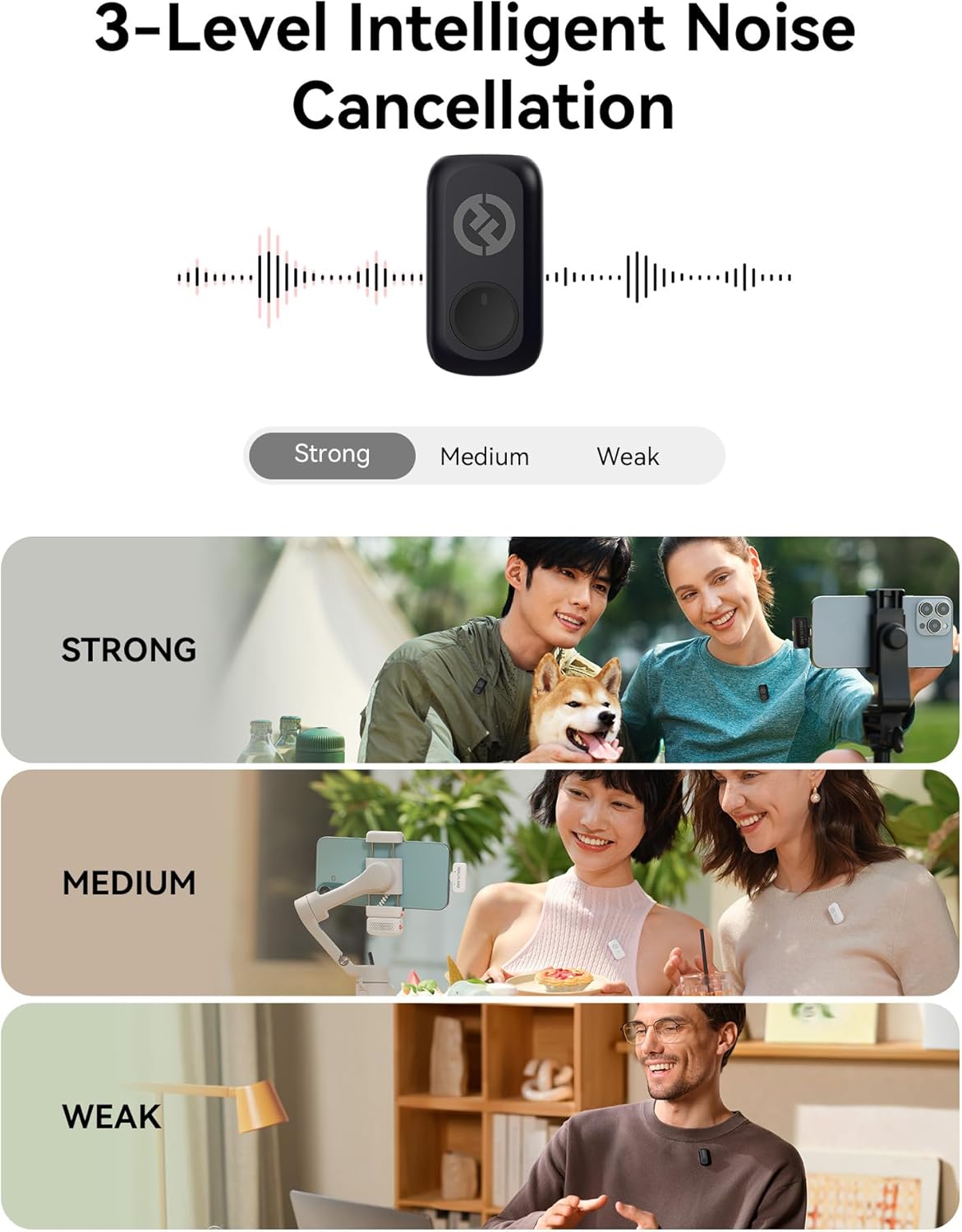 hollyland-lark-a1-wireless-microphone Black