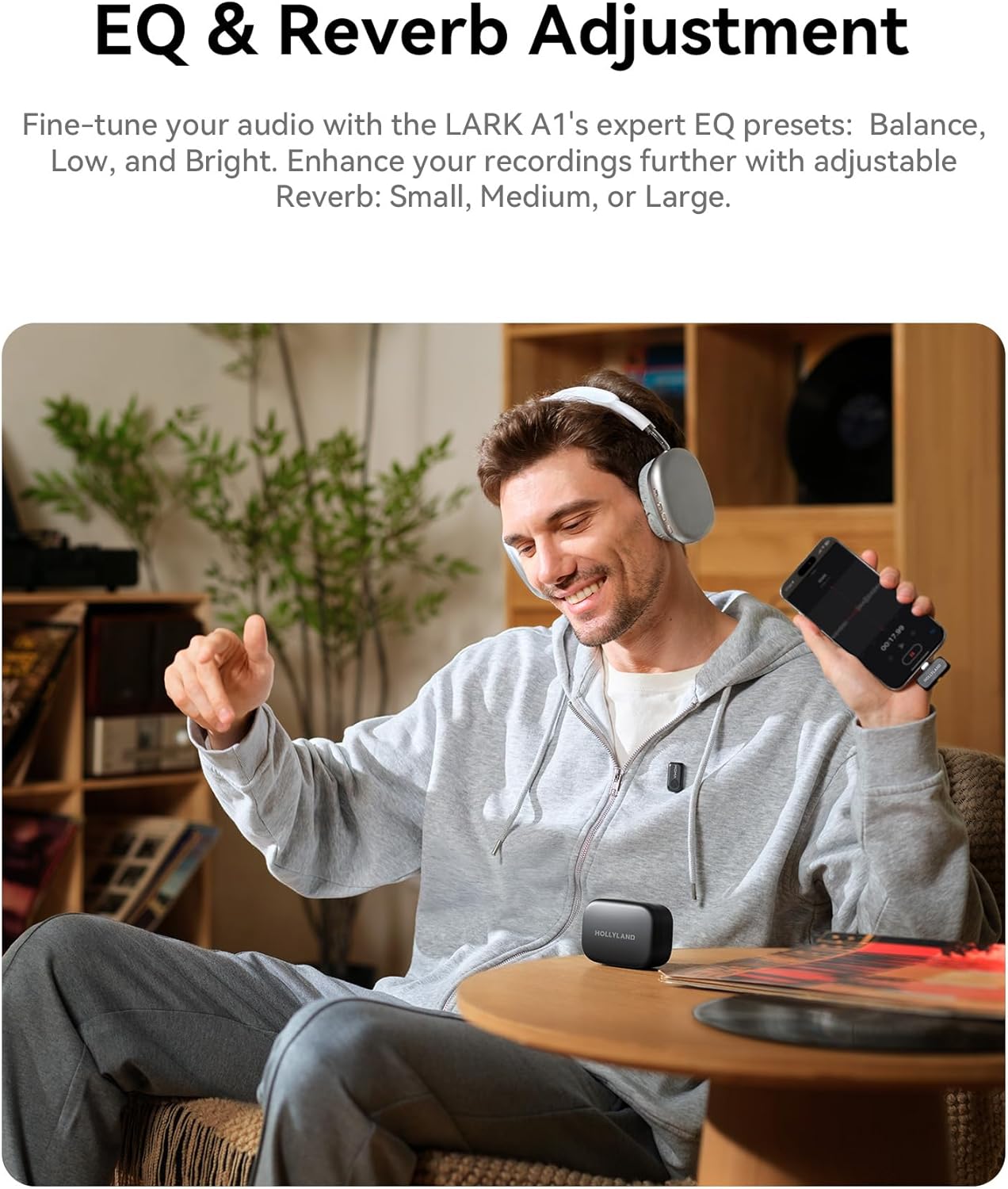 hollyland-lark-a1-wireless-microphone White