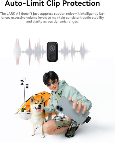 hollyland-lark-a1-wireless-microphone Black