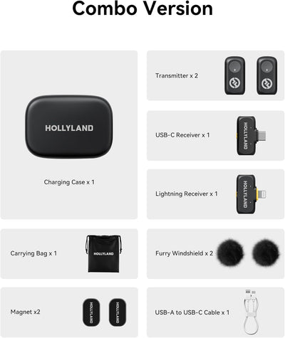hollyland-lark-a1-wireless-microphone Black