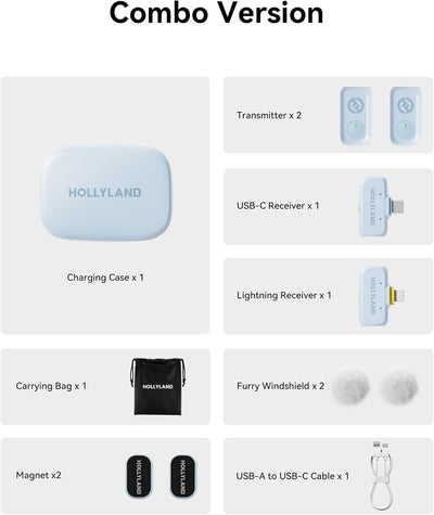 hollyland-lark-a1-wireless-microphone Blue