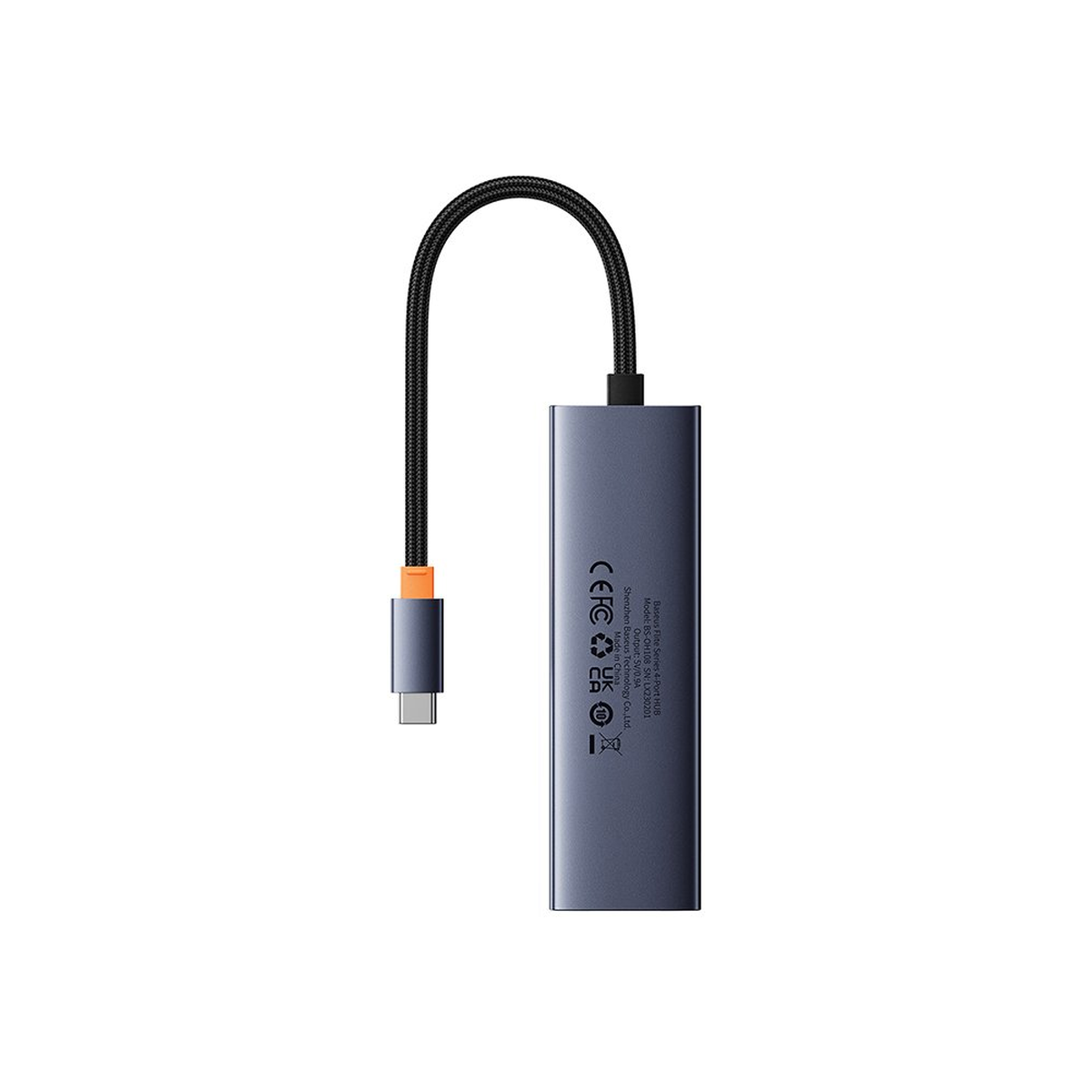 baseus-flite-4-port-hub Space Grey