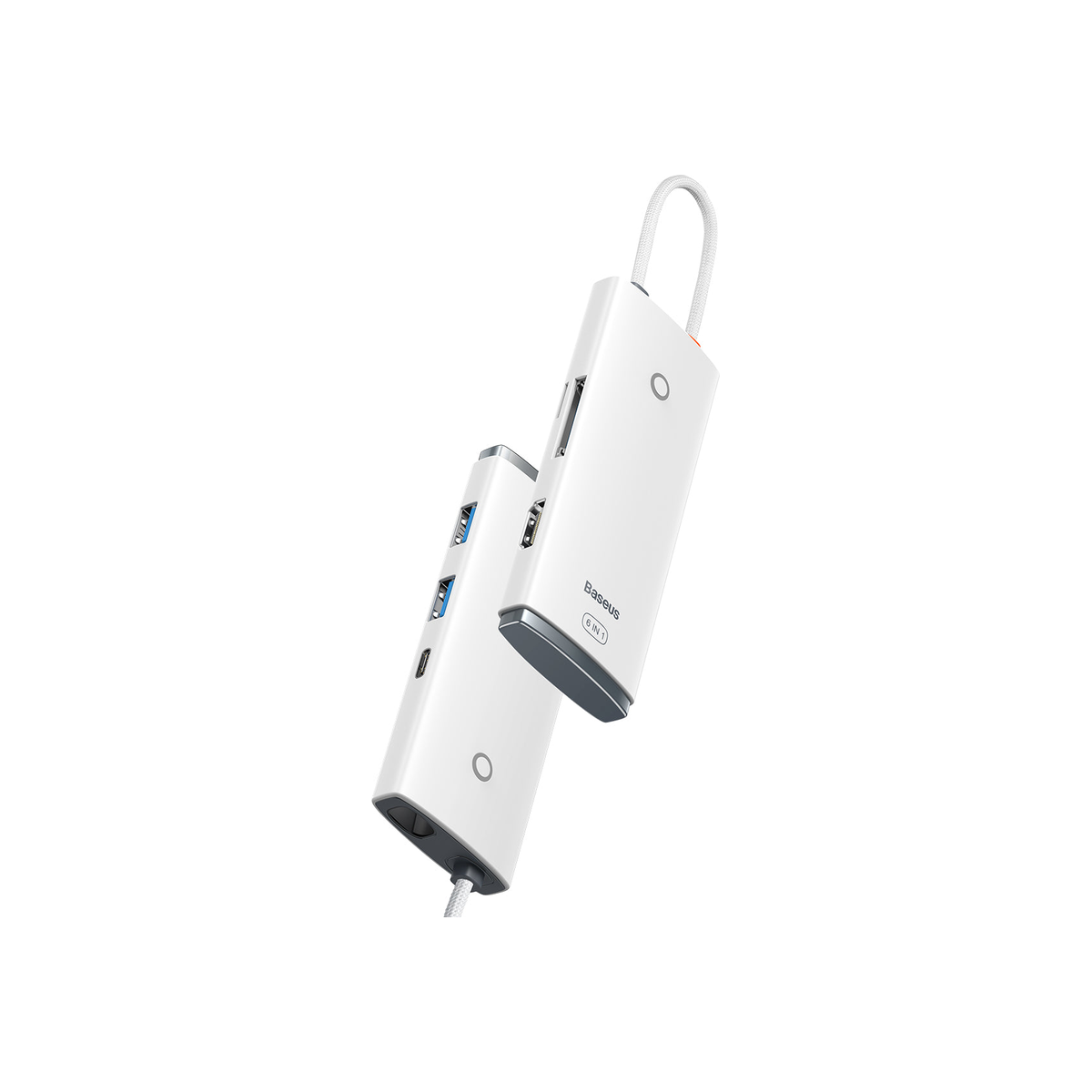 baseus-flite-6-port-hub-docking-station White
